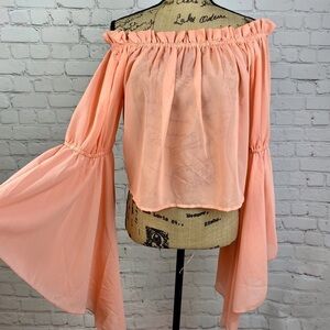 Live 4 Truth Off Shoulder Bell Sleeve Top
